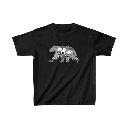Kids Bear Strong T Shirt (White Bear)