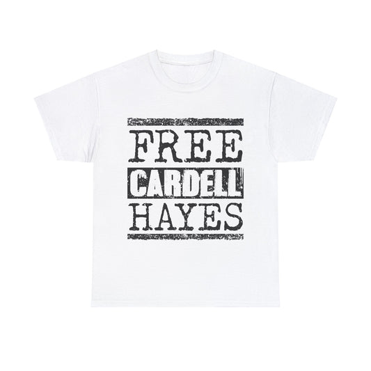 Free Cardell Hayes T Shirt (Black writing)